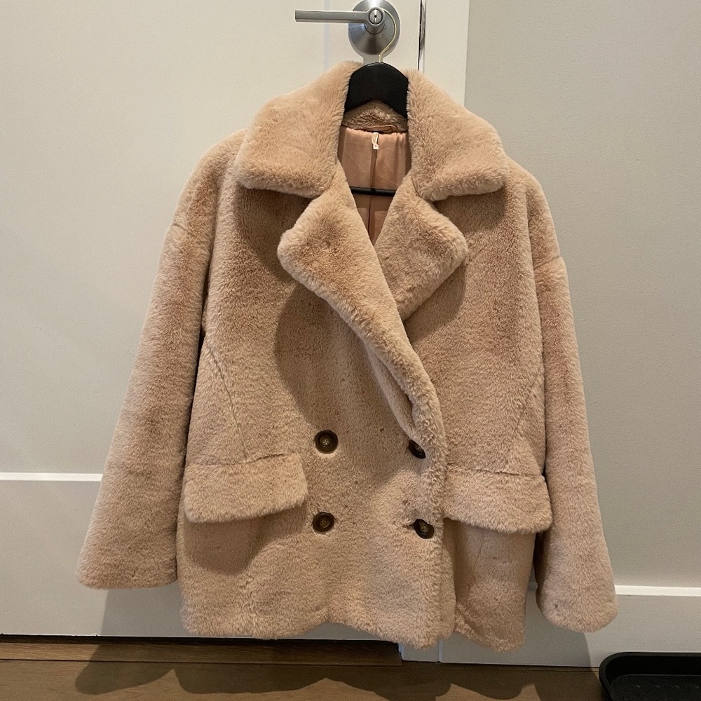 Free People Kate Faux Fur Coat